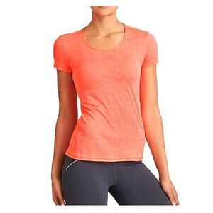 Athleta Women's Size Small Neon‎ Orange Activewear Running Top